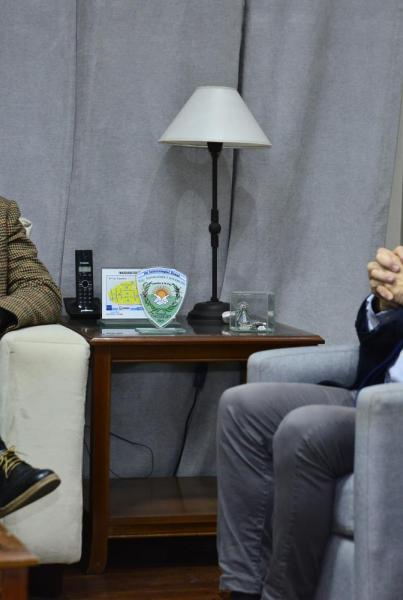 Nicolás Agulló: Un talento concepcionense visitó al intendente Molinuevo 
