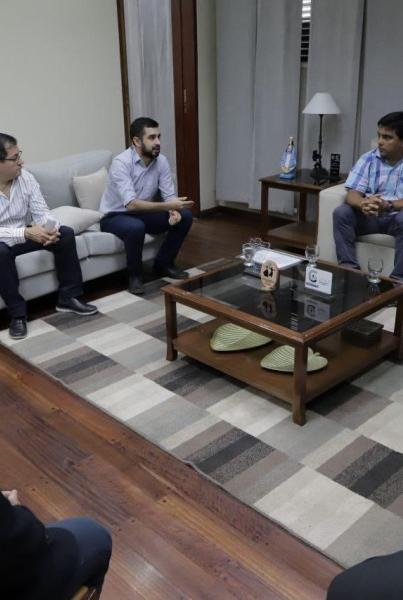 Reunión  con  Autoridades de  Caja Popular de  Ahorros